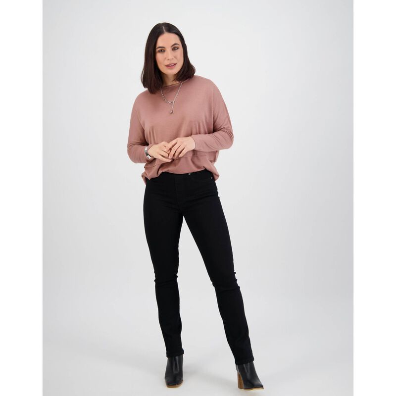 Vassalli Slim Leg Full Length Denim Pull on image number 3